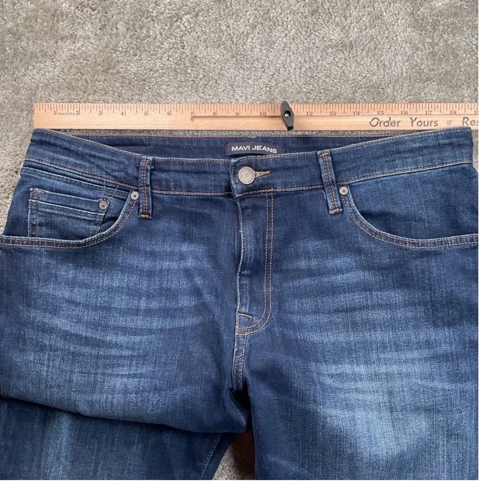 Mavi Jeans Straight Leg Mens 38x30 Dark Wash Excellent Denim‎ jeans Zach